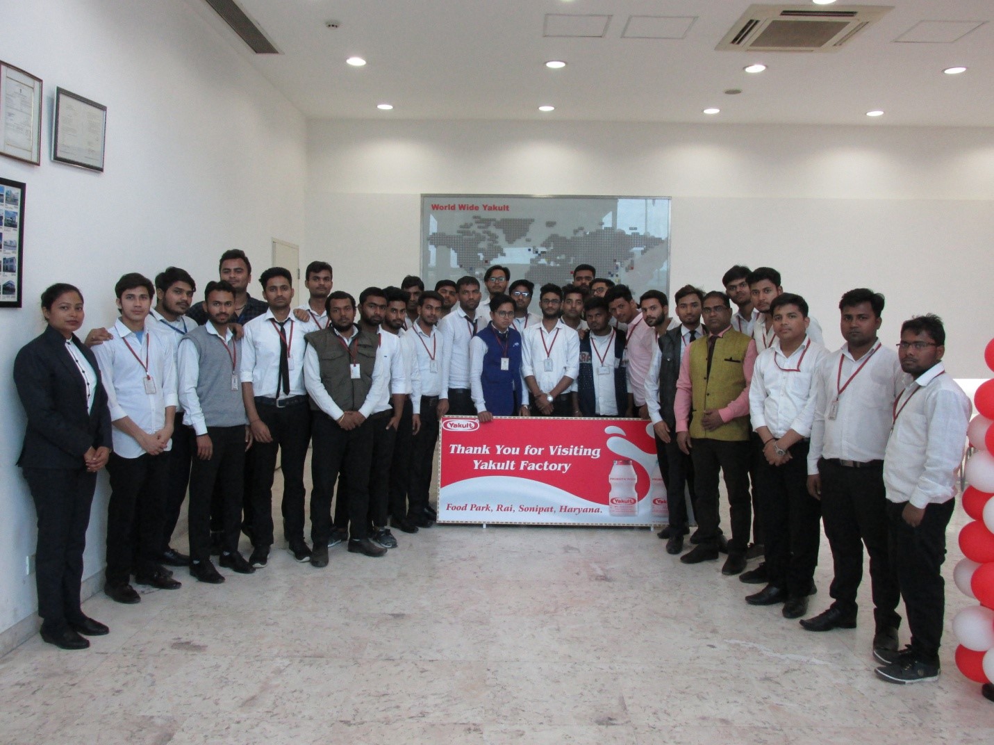Industrial visit of  MBA I Year students to Yakult on 14th Sept. 2018